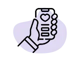 icono phone heart